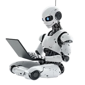 Futuristic AI robot representing intelligent digital solutions by AI Expert Works